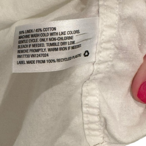 Men’s White/Off White Collared Short Sleeve Lightweight Polo Shirt. Size Large. - Picture 8 of 8